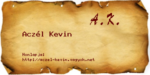 Aczél Kevin névjegykártya